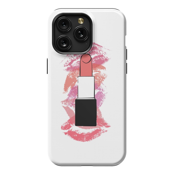 iPhone 15 Pro Max StrongFit Lipstick Kisses by Martina