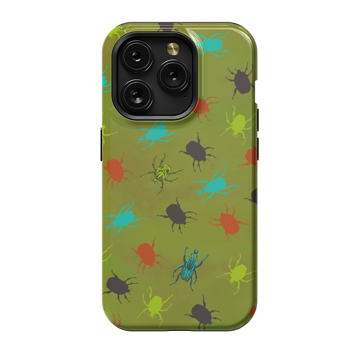 iPhone 15 Pro StrongFit Beetles & Bugs by Lotti Brown