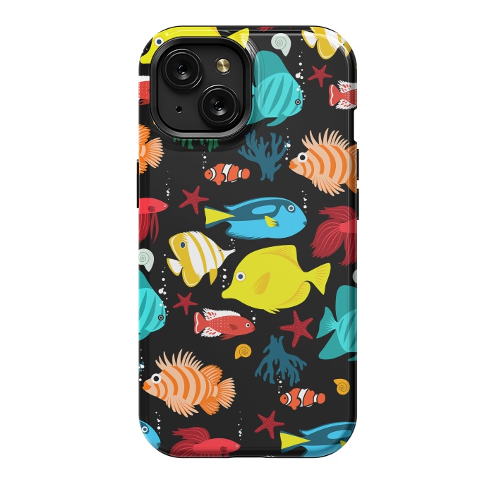 iPhone 15 StrongFit Tropical aquarium by Alberto