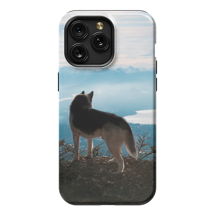 iPhone 15 Pro Max StrongFit Wanderlust dog by Laura Nagel