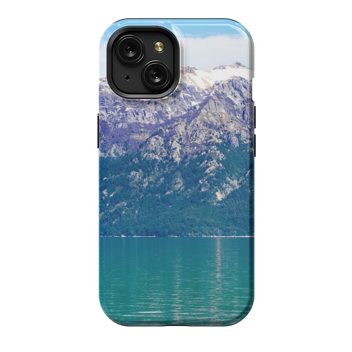 iPhone 15 StrongFit Purple mountains by Laura Nagel
