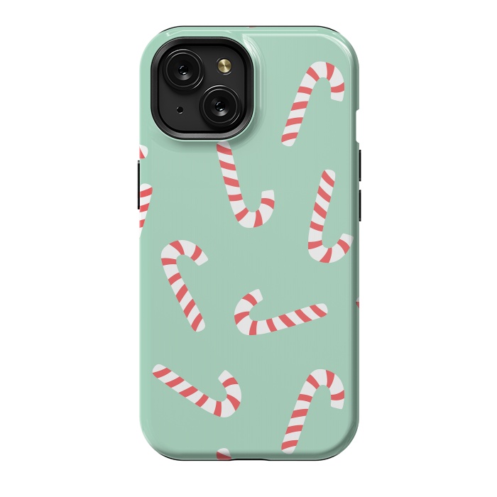 iPhone 15 StrongFit Candy Cane 01 by Jelena Obradovic