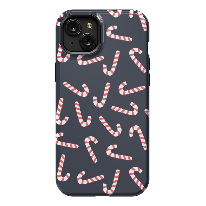 iPhone 15 Plus StrongFit Candy Cane 02 by Jelena Obradovic