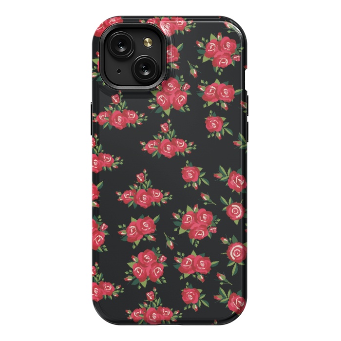 iPhone 15 Plus StrongFit red pretty roses by MALLIKA