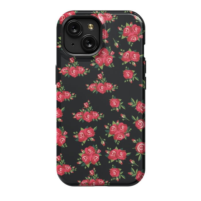 iPhone 15 StrongFit red pretty roses by MALLIKA