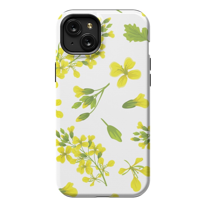 iPhone 15 Plus StrongFit cute yellow flowers 2 by MALLIKA