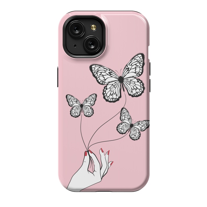 iPhone 15 StrongFit Butterfly Game by Martina