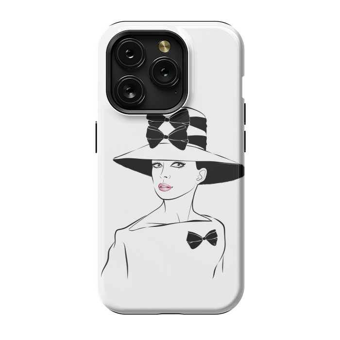 iPhone 15 Pro StrongFit Elegant Lady Audrey by Martina