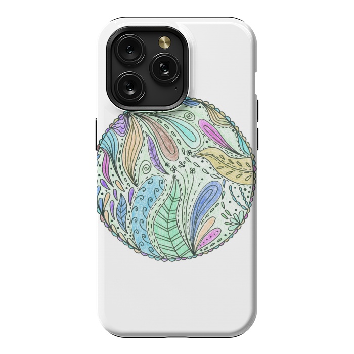 iPhone 15 Pro Max StrongFit Floral mandala 5 by ArtKingdom7