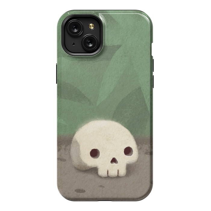 iPhone 15 Plus StrongFit Jungle skull by Laura Nagel