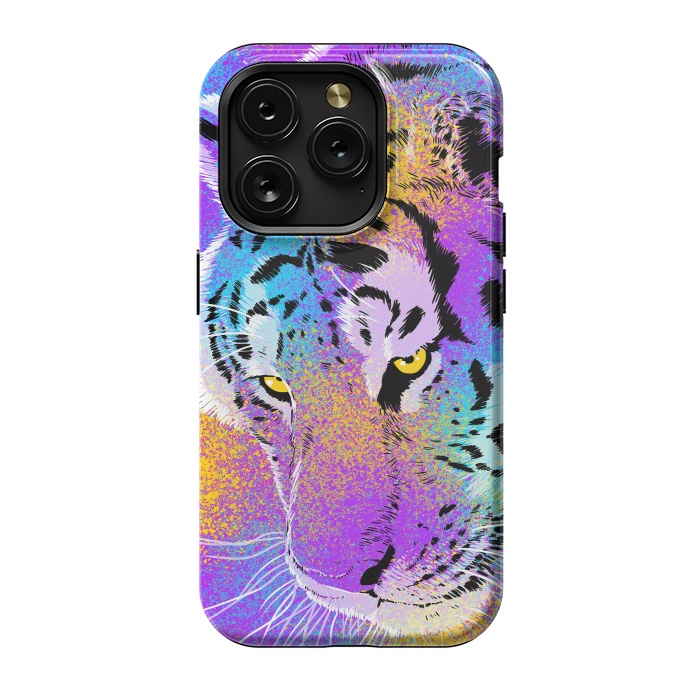 iPhone 15 Pro StrongFit Colorful Tiger by Alberto