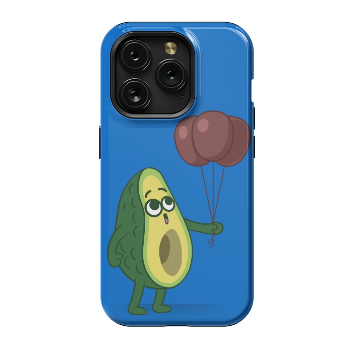 iPhone 15 Pro StrongFit Three avocado balloons by Alberto
