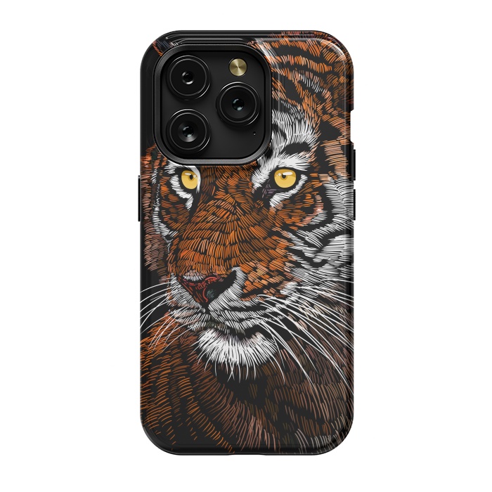 iPhone 15 Pro StrongFit Realistic Tiger by Alberto
