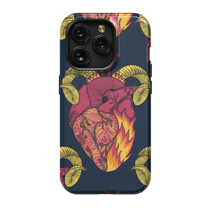 iPhone 15 Pro StrongFit Aries Heart by Ranggasme
