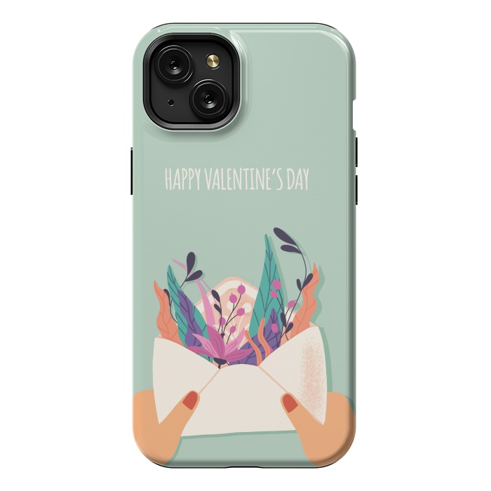 iPhone 15 Plus StrongFit Love Letter, Happy Valentine's Day 2 by Jelena Obradovic