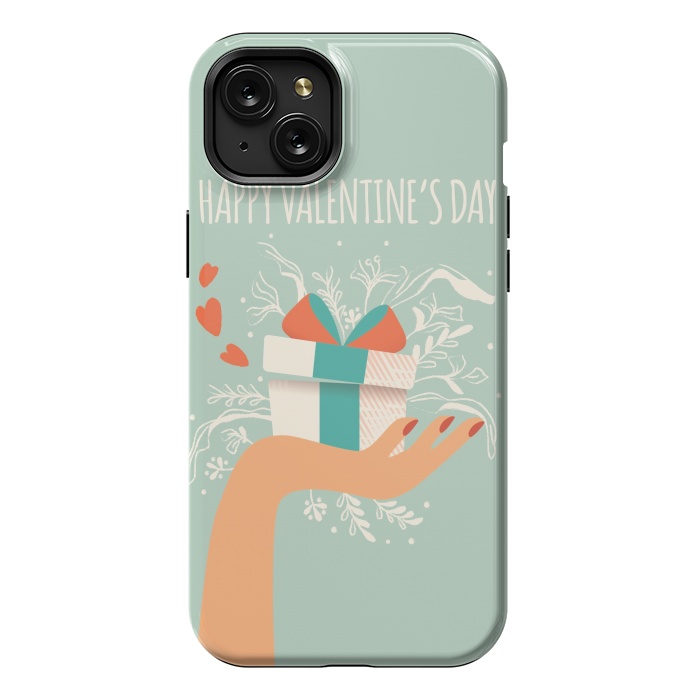 iPhone 15 Plus StrongFit Love gift, Happy Valentine's Day 1 by Jelena Obradovic