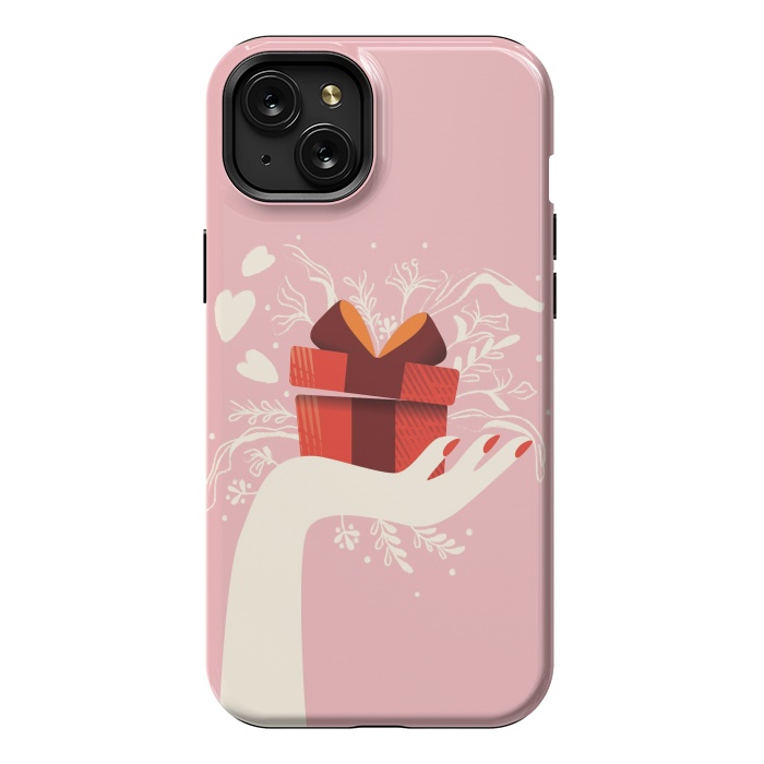 iPhone 15 Plus StrongFit Love gift, Happy Valentine's Day by Jelena Obradovic