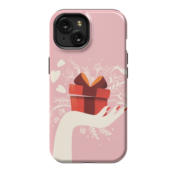 iPhone 15 StrongFit Love gift, Happy Valentine's Day by Jelena Obradovic
