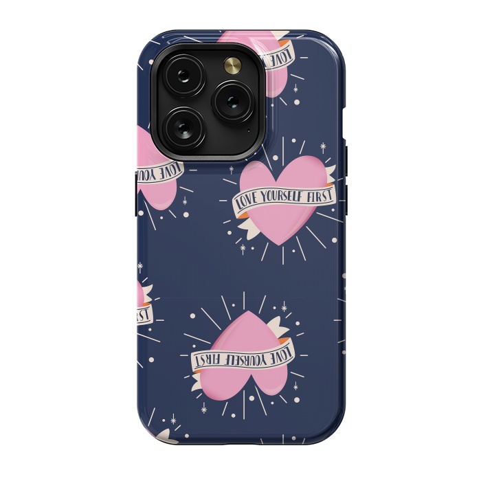 iPhone 15 Pro StrongFit Valentine pattern 14 by Jelena Obradovic