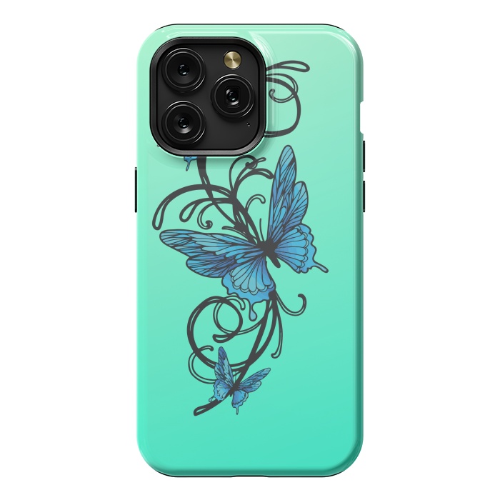 iPhone 15 Pro Max StrongFit beautiful butterfly pattern by MALLIKA