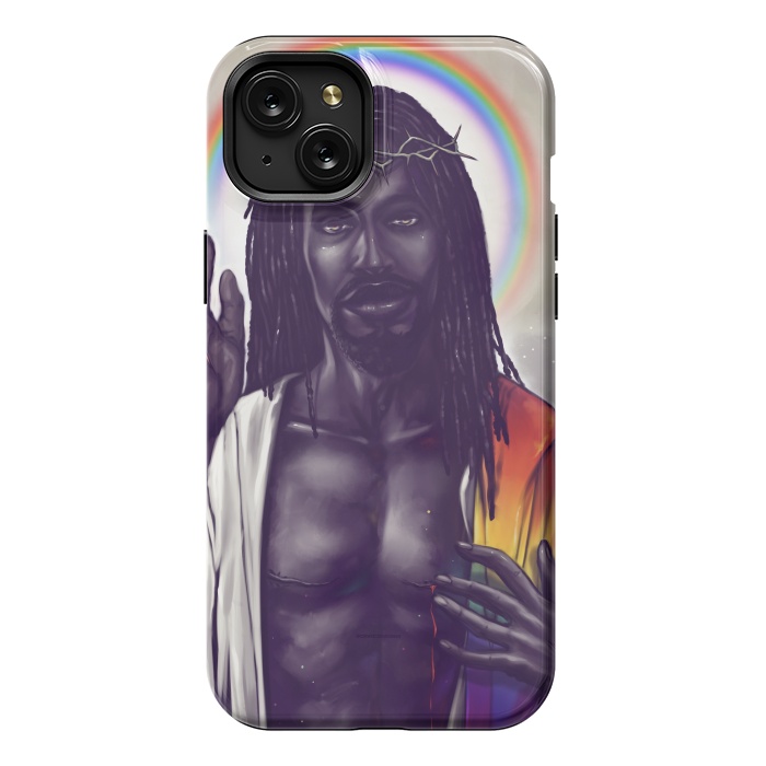 iPhone 15 Plus StrongFit Jesus by Draco