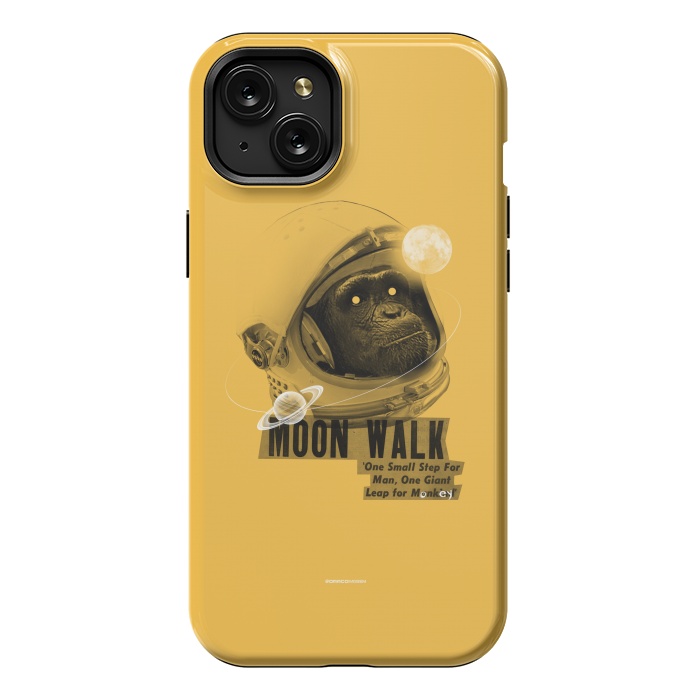 iPhone 15 Plus StrongFit [Poektica] Space Monkey by Draco