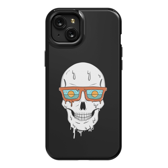 iPhone 15 Plus StrongFit Skull Beach by Coffee Man