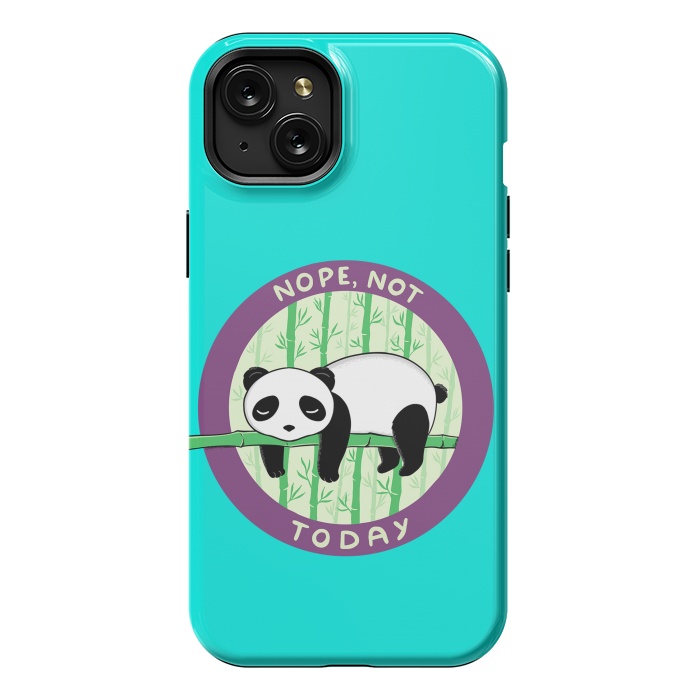 iPhone 15 Plus StrongFit Panda by Coffee Man