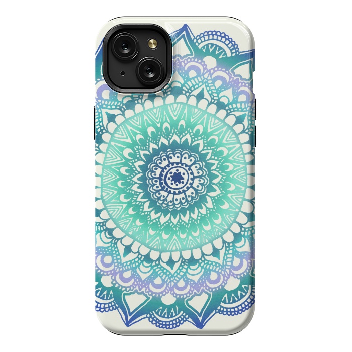 iPhone 15 Plus StrongFit Deep Forest Flower by Tangerine-Tane