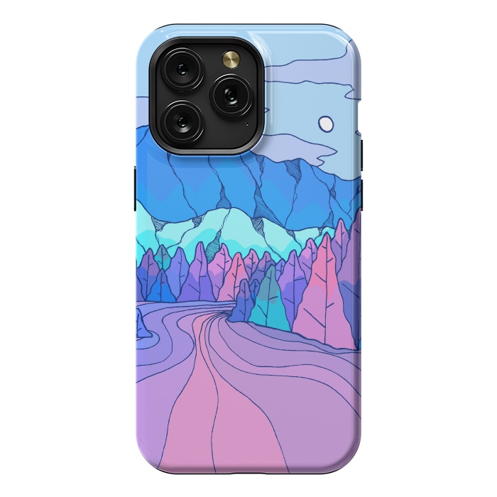 iPhone 15 Pro Max StrongFit The neon river by Steve Wade (Swade)