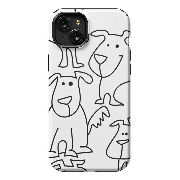 iPhone 15 Plus StrongFit doodle dogs by haroulita