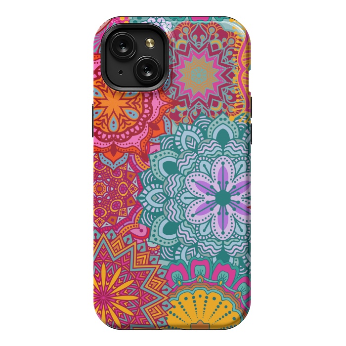 iPhone 15 Plus StrongFit Mandalas Pattern XVI by ArtsCase