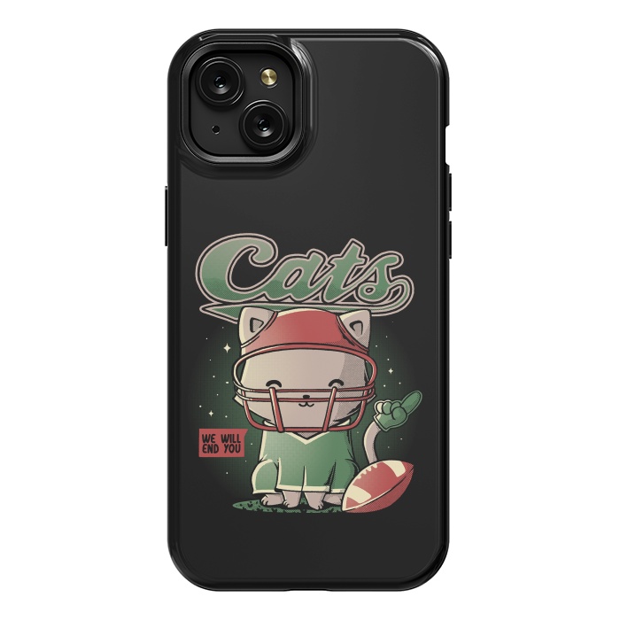 iPhone 15 Plus StrongFit Cats Football by eduely