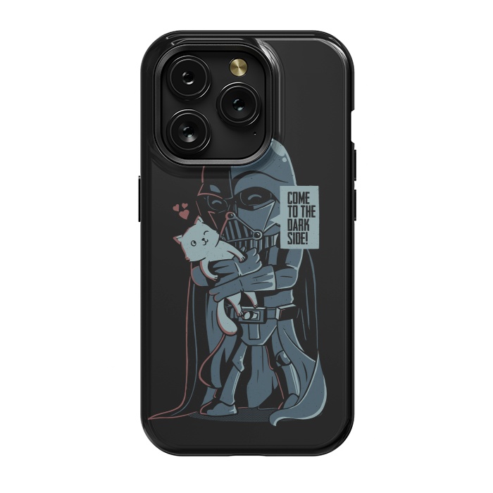 iPhone 15 Pro StrongFit Come to the Dark Side - Cute Cat by eduely