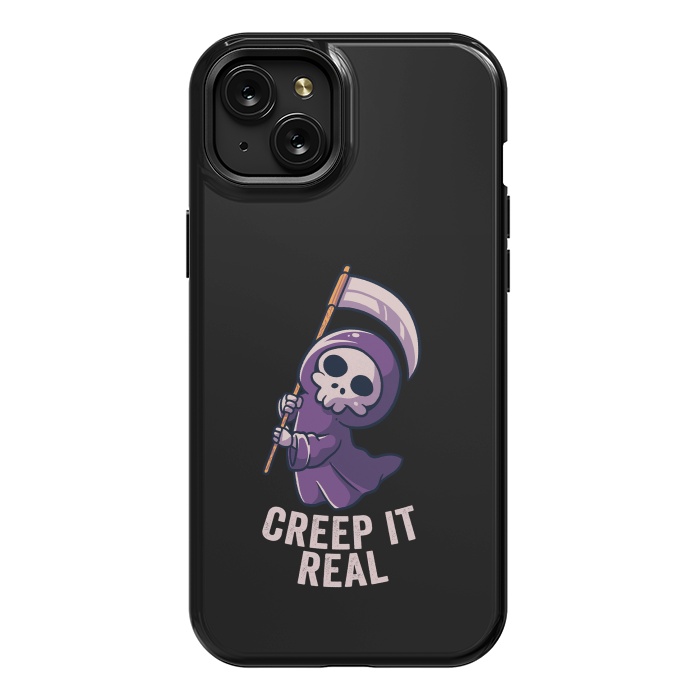iPhone 15 Plus StrongFit Creep It Real - Skull by eduely