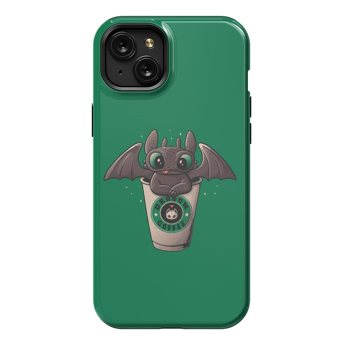 iPhone 15 Plus StrongFit Dragon Coffee by eduely