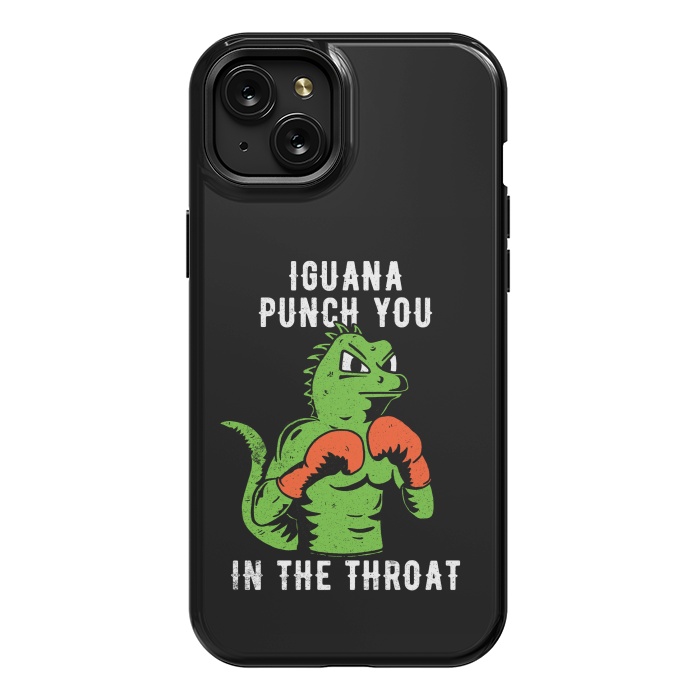 iPhone 15 Plus StrongFit Iguana Punch You by eduely