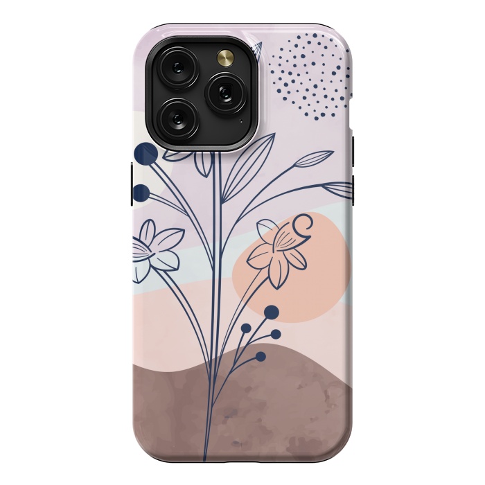 iPhone 15 Pro Max StrongFit pastel garden design by MALLIKA