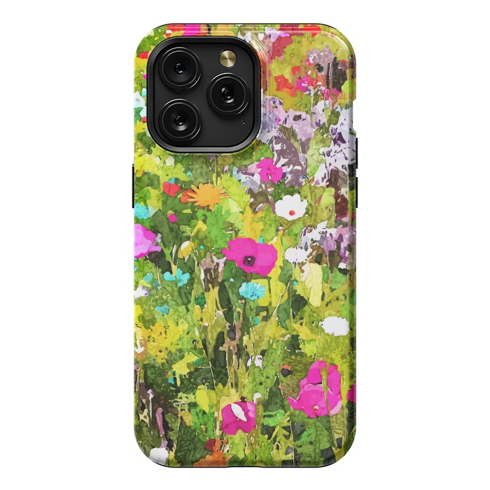iPhone 15 Pro Max StrongFit Meadow Flowers by Uma Prabhakar Gokhale