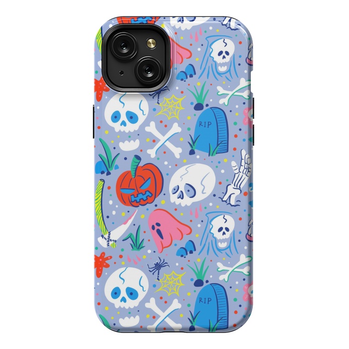 iPhone 15 Plus StrongFit Horror Pattern by Afif Quilimo