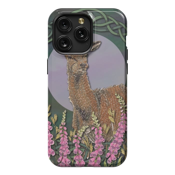 iPhone 15 Pro Max StrongFit Woodland Deer Doe by Lotti Brown
