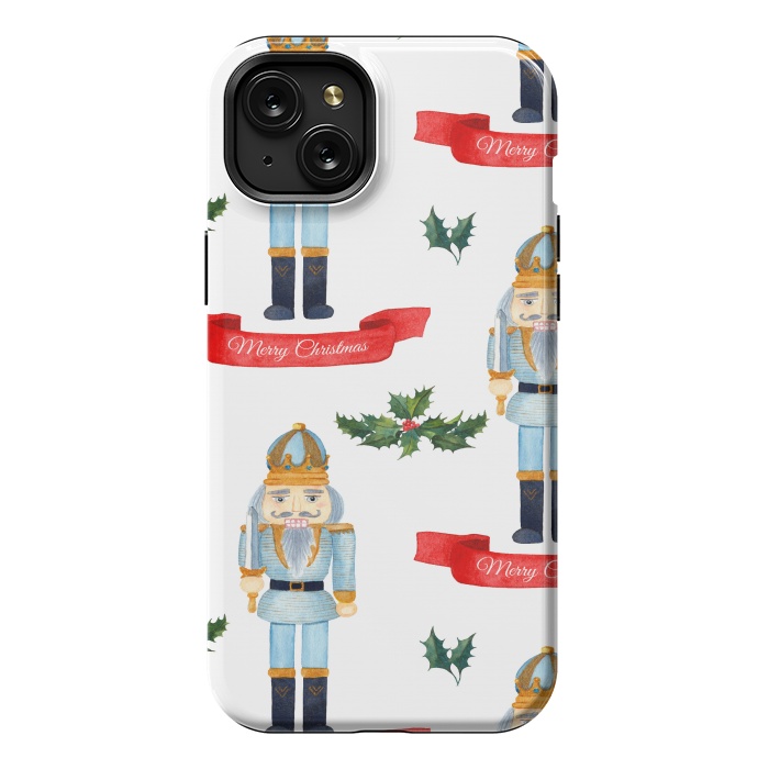 iPhone 15 Plus StrongFit merry christmas-nutcrackers by haroulita