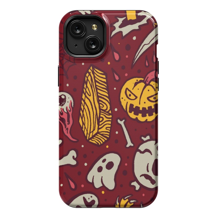 iPhone 15 Plus StrongFit Horror Pattern 1 by Afif Quilimo