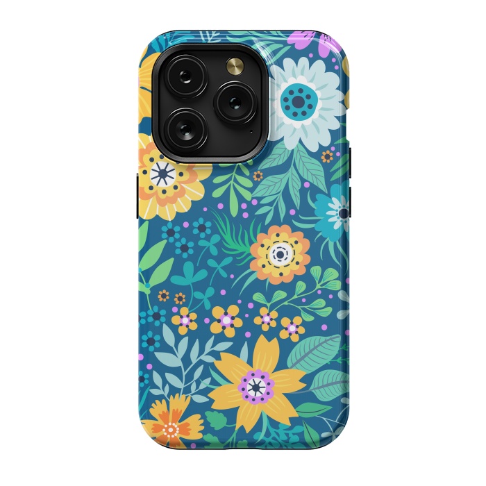 iPhone 15 Pro StrongFit Yellow Flowers by ArtsCase