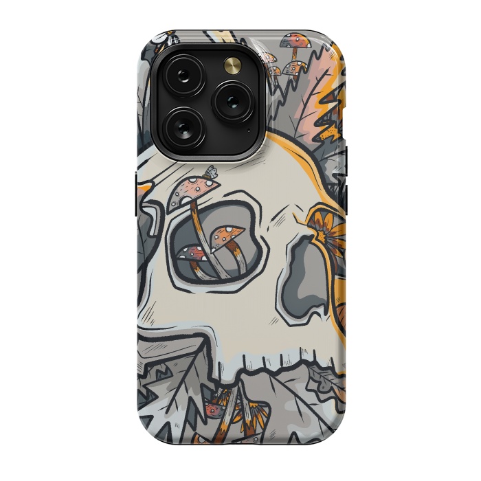 iPhone 15 Pro StrongFit The mushrooms and skull by Steve Wade (Swade)