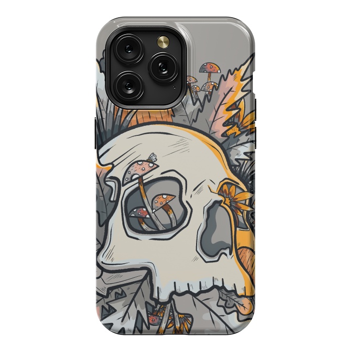 iPhone 15 Pro Max StrongFit The mushrooms and skull by Steve Wade (Swade)