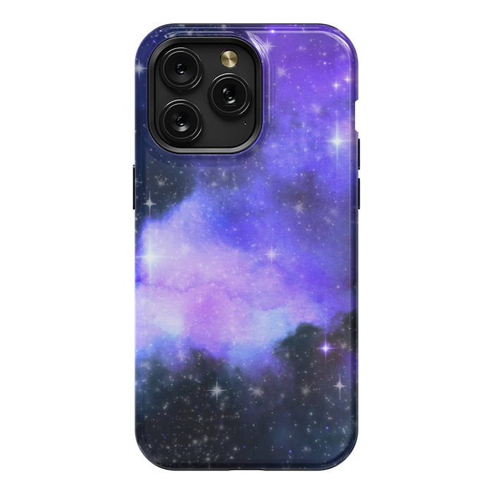 iPhone 15 Pro Max StrongFit purple galaxy by haroulita