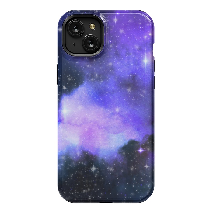 iPhone 15 Plus StrongFit purple galaxy by haroulita