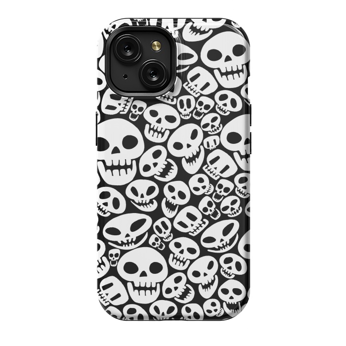 iPhone 15 StrongFit Cute skulls by Alberto