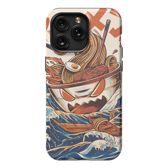 iPhone 15 Pro Max StrongFit The Great Ramen off Kanagawa by Ilustrata